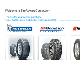 'tirerewardcenter.com' screenshot