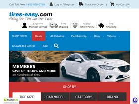 'tires-easy.com' screenshot