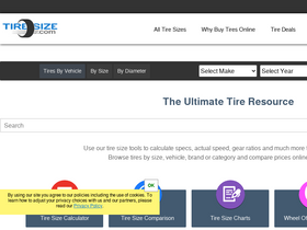 'tiresize.com' screenshot