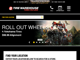 'tirewarehouse.net' screenshot