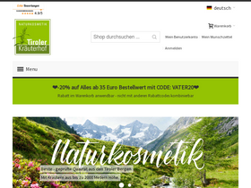 'tiroler-kraeuterhof.com' screenshot