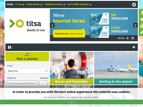 'titsa.com' screenshot