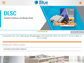 'titus-hvac.com' screenshot