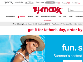 'tjmaxx.com' screenshot