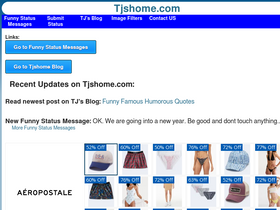 'tjshome.com' screenshot