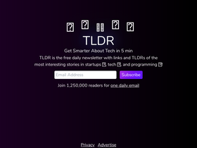 'tldr.tech' screenshot
