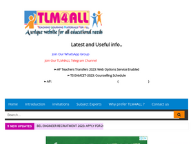 'tlm4all.com' screenshot