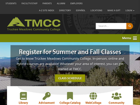'tmcc.edu' screenshot