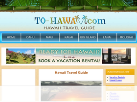 'to-hawaii.com' screenshot