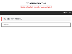 'toanmath.com' screenshot