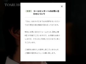 'toaruhi-shop.com' screenshot