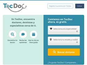 'tocdoc.com' screenshot