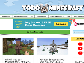 'todominecraft.com' screenshot