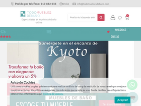 'todomueblesdebano.com' screenshot