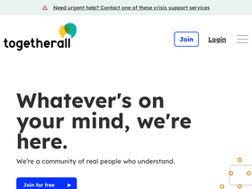 'togetherall.com' screenshot