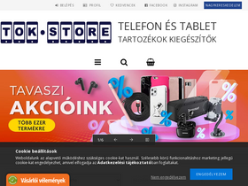'tok-store.hu' screenshot