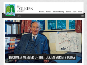 'tolkiensociety.org' screenshot