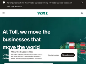 'tollgroup.com' screenshot