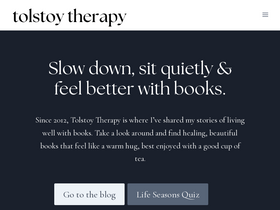 'tolstoytherapy.com' screenshot