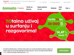 'tomato.com.hr' screenshot