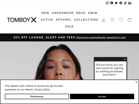 'tomboyx.com' screenshot