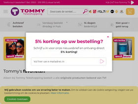 'tommyteleshopping.com' screenshot