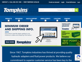 'tompkinsind.com' screenshot