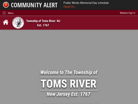 'tomsrivertownship.com' screenshot