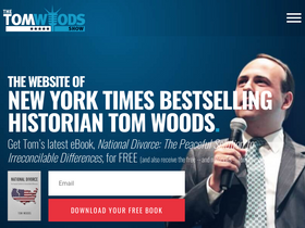 'tomwoods.com' screenshot
