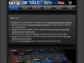 'tone2.com' screenshot