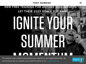 'tonyrobbins.com' screenshot