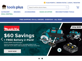 'toolsplus.com' screenshot