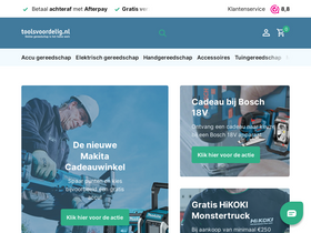 'toolsvoordelig.nl' screenshot