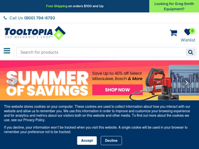 'tooltopia.com' screenshot