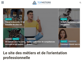 'top-metiers.fr' screenshot