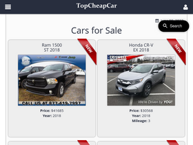 'topcheapcar.com' screenshot