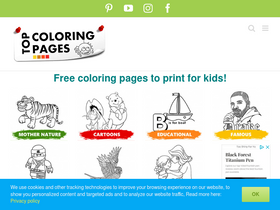 'topcoloringpages.net' screenshot