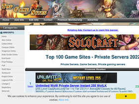 'topgamesites.net' screenshot