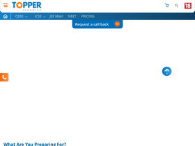 'topperlearning.com' screenshot