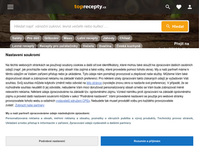 'toprecepty.cz' screenshot