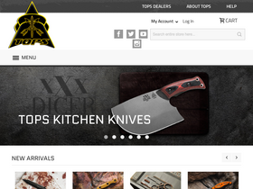 'topsknives.com' screenshot