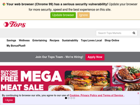 'topsmarkets.com' screenshot