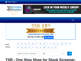 'topstockresearch.com' screenshot
