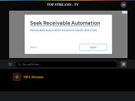 'topstreams.tv' screenshot