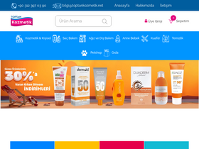 'toptankozmetik.net' screenshot