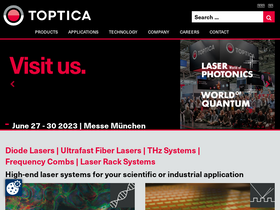 'toptica.com' screenshot