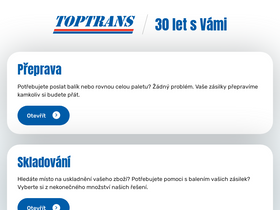 'toptrans.cz' screenshot