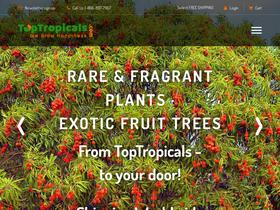 'toptropicals.com' screenshot