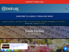 'torah.org' screenshot