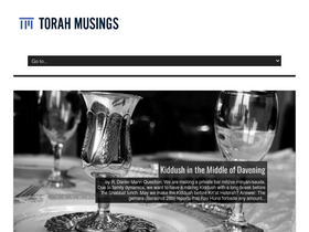 'torahmusings.com' screenshot